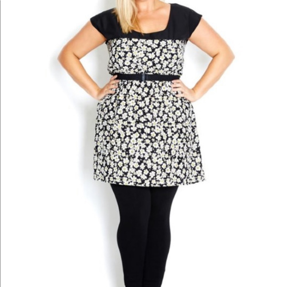 city chic tunic splice delight
